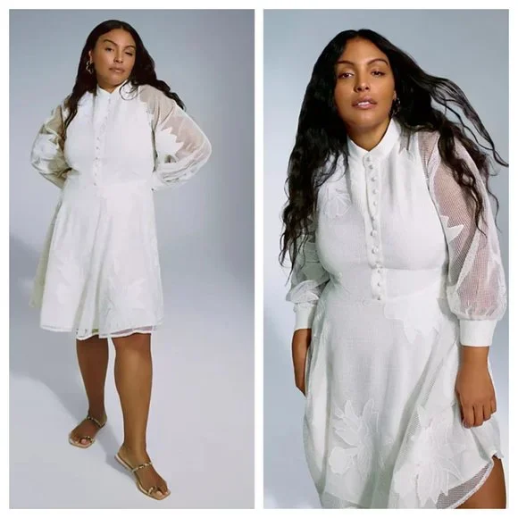 NWT Anthropologie Mare Mare Sabine Embroidered Mini Dress XS - Picture 8 of 16